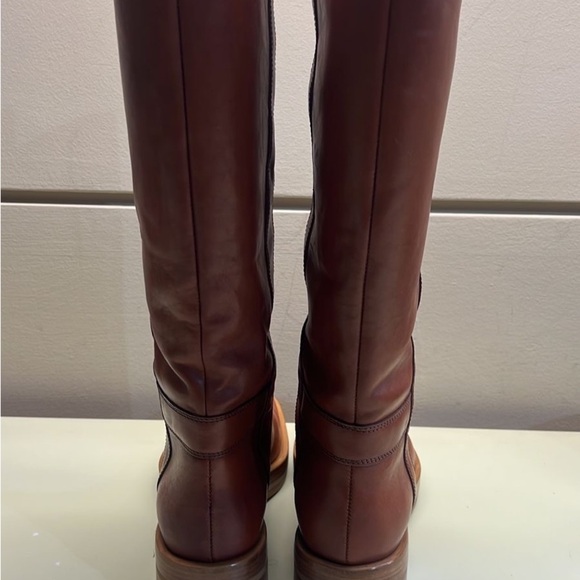 Agl MADE IN ITALY LEATHER Brown Combat Moto Boots with Smooth Leather - Picture 2 of 9